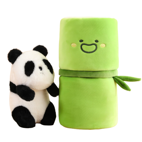 Kiki Panda, a charming Panda Pal plushie, enjoying the company of a bamboo. Panda Pals, Kiki Panda, Pandas, Bamboo, Plushies, Plush Dolls, Cute Plush, Plush, Soft Dolls, Toy Dolls, Toy, Toys, Squishy, Soft, Soft Toys, Stuffed Toys, Plush Toy, Plush Toys, Premium, Quality, Adorable, Cuddly, Playful, Collectibles, Huggable, Kids Toys, Children's Gifts, Gift Ideas, Gift, Gifts, Plush, Teddy Bear.