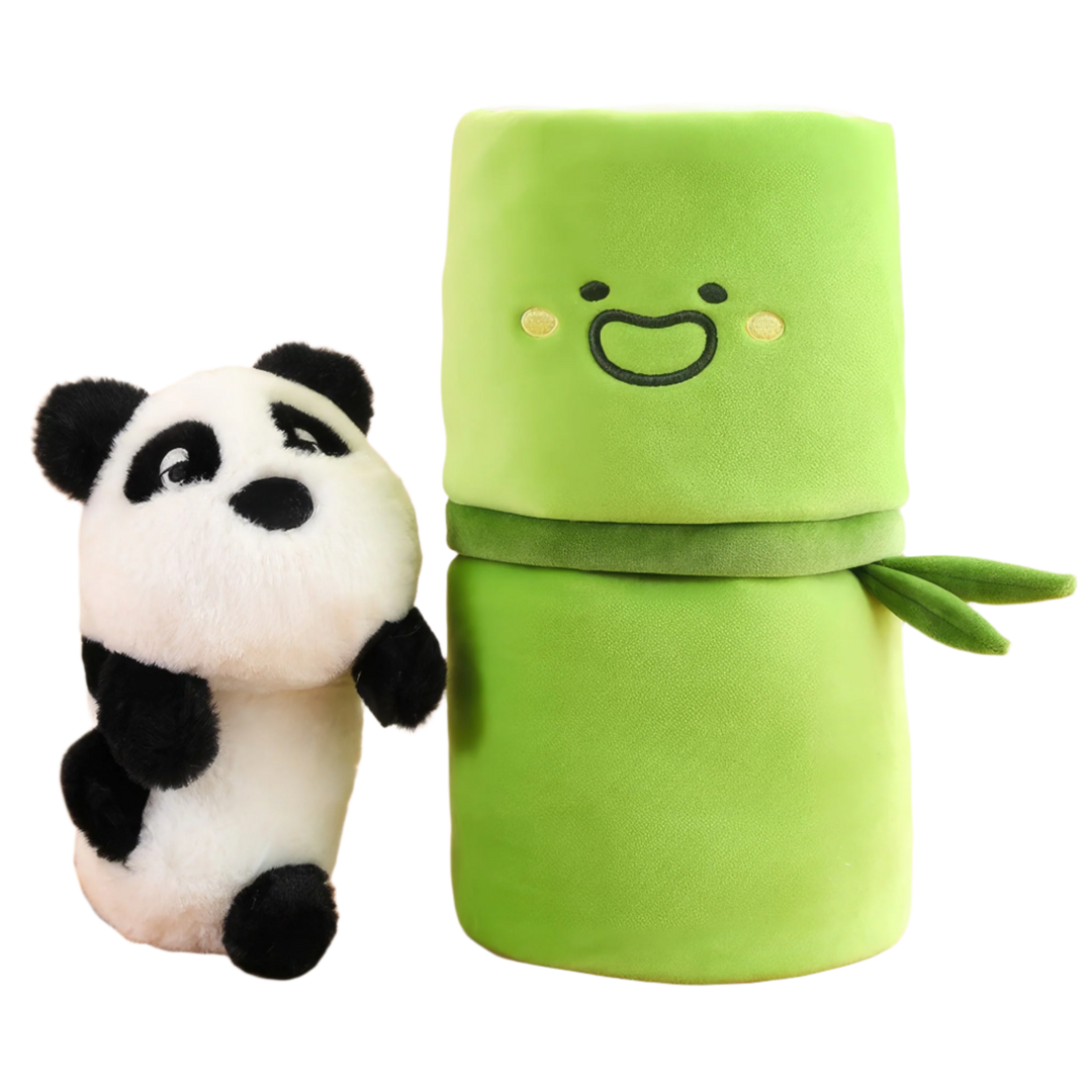 Lula Panda, an adorable Panda Pal plushie, sitting alone with a bamboo. Panda Pals, Lulu Panda, Pandas, Bamboo, Plushies, Plush Dolls, Cute Plush, Plush, Soft Dolls, Toy Dolls, Toy, Toys, Squishy, Soft, Soft Toys, Stuffed Toys, Plush Toy, Plush Toys, Premium, Quality, Adorable, Cuddly, Playful, Collectibles, Huggable, Kids Toys, Children's Gifts, Gift Ideas, Gift, Gifts, Plush, Teddy Bear.