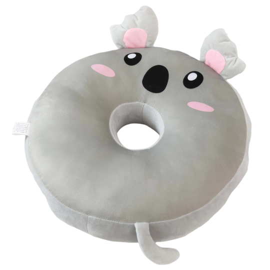A standalone Snuggle Donut plushie featuring an adorable koala design. This plushie is shaped like a donut and is cuddly and squishy. Snuggle Donuts, Plushie, Koala, Donut, Soft, Cuddly, Toy, Toys, Squishy, Soft Toys, Stuffed Toys, Plush Toy, Plush Toys, Premium, Quality, Adorable, Cuddly, Playful, Collectibles, Huggable, Kids Toys, Children's Gifts, Gift Ideas, Gifts, Teddy Bear.